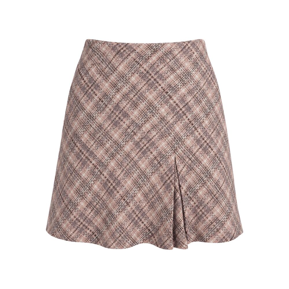 LOFT Ann Taylor Women’s Skirt Size 6P Pink Plaid Print A-Line Petite Knee Length